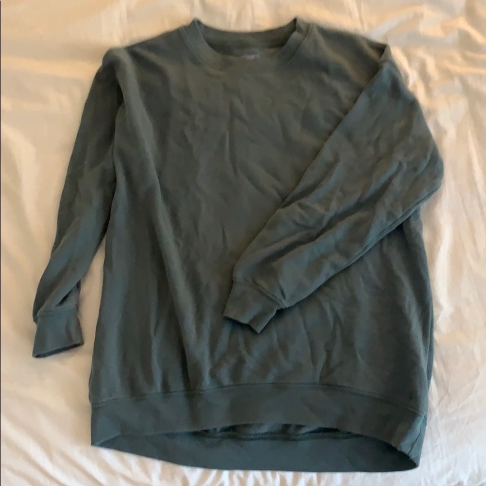 AERIE green crewneck sweatshirt